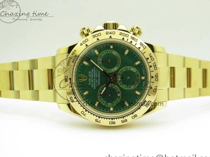YG Daytona Edition Green YG 1:1 Best Bracelet Steel 904L KKF A7750 Dial on 0401